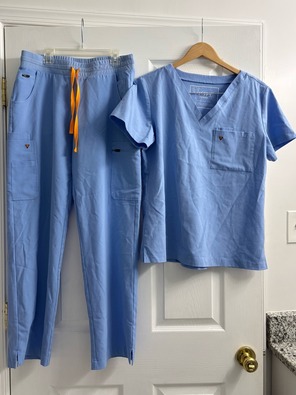 Poppy Scrub Set Women’s Medium Ceil Blue Uniform